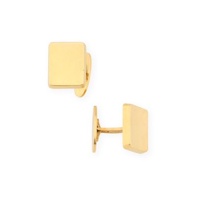 Georg JENSEN Paire de boutons de manchette en or jaune 750‰,…