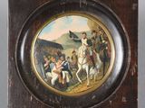 une image d'un tableau représentant un homme à cheval