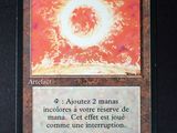une image représentant une carte sur laquelle figure une boule de feu