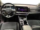 the interior of a car with a steering wheel and dashboard controls