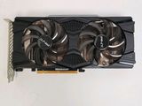 a close up of a video card on a white surface