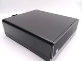 an image of a black computer case sitting on top of a white surface