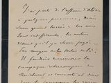 une photo en noir et blanc d'une lettre écrite à la main sur une feuille de papier
