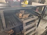 a table that has a bunch of boxes on it