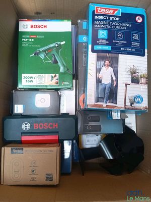 a box full of electronics and other items that are in it