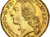 une pièce d'or portant un visage de femme