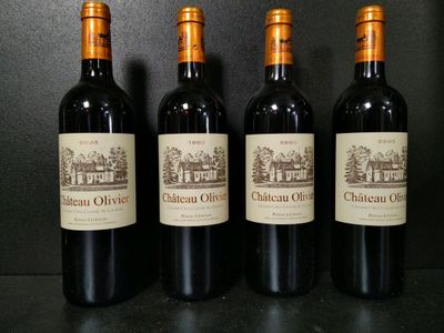 4 bouteilles de vin rouge du Château Olivier Pessac-Leognan … - Photo 1