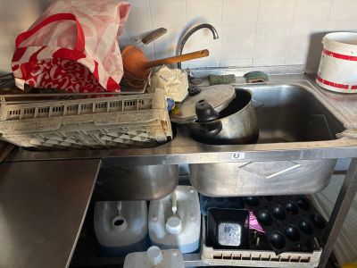 a sink that has a lot of dirty dishes in it