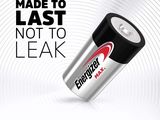 an image of a battery with the text made to last not to leak