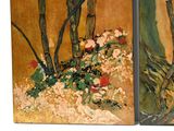 painting of two paintings of a man and a woman in a garden
