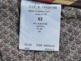 a close up of a tie with a label on it