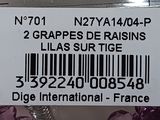 a close up of a label on a bag of grapes