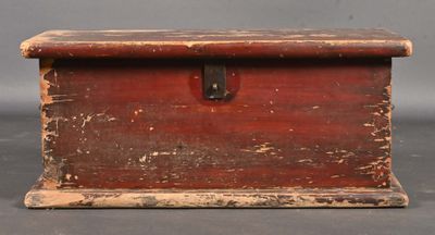 Chine Petit coffre en bois naturel, avec poignées en parties…