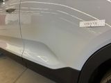 a close up of a car with a sticker on it