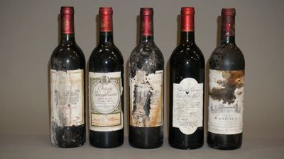5 Bouteilles de Bordeaux : Château Rauran-Gassies, Margaux, …