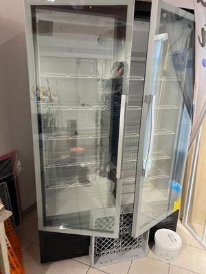 an image of a glass display case in a store