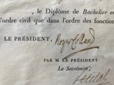 an old document with writing on it with a picture of a man