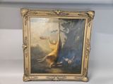 an image of a picture of a painting of a man hanging on a cross