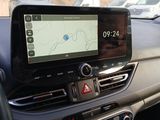 the dashboard of a car with a gps device in it
