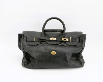 MAC DOUGLAS - Sac 48h en cuir noir.