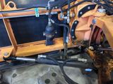 a picture of a close up of a tractor ' s engine