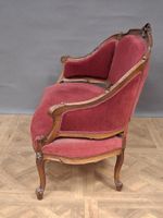 Mobilier de salon en noyer mouluré et sculpté de coquilles e… (photo 6)