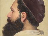 portrait of a bearded man with a brown hat and beard