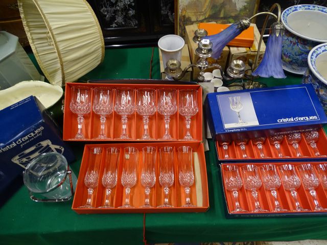 Service de verres en cristal « cristal d’Arques » : modèle Longch...