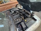 a car that has a broken engine in it