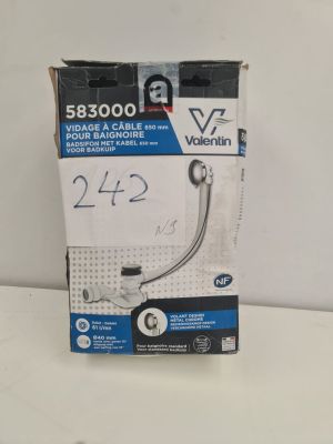 Vidage de baignoire Valentin, modèle 583000 à câble 650 mm, …