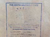 an old document with a picture of a man holding a tennis racquet
