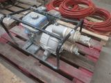 a picture of a water pump on a pallet