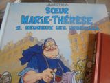 une photo d'un livre sur lequel figure l'image d'une religieuse