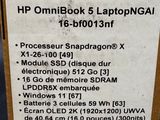 the back of a box with a label on it that says hp omibbook 5 laptop