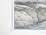 a picture of a drawing of a sheep on a hill