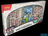 the box contains a collection of pokemon cards and a box of cards