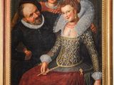 une image représentant un tableau où figurent un homme, une femme et un enfant
