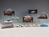 a lot of toy cars that are on display