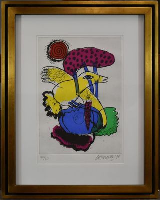 D'après Guillaume CORNEILLE (1922-2010) - Composition à l'oi…