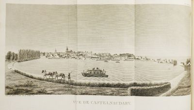 une photo d'un livre sur lequel figure l'image d'une ville