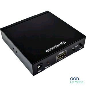 a close up of a small black box with a black cover