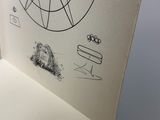 a picture of a book with a drawing on it