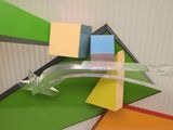 a picture of a piece of art that looks like an arrow