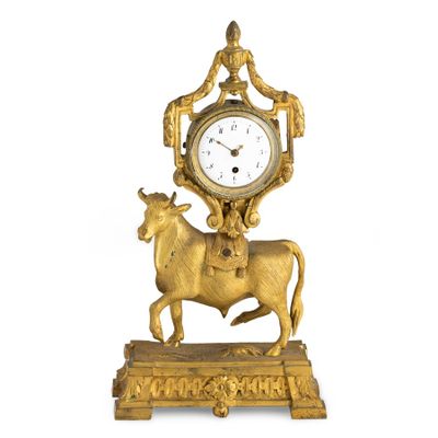 Thomas Huoes, Londres, Horloge DE Bureau EN Bronze DorÉ, Ver…