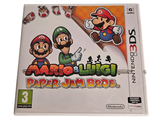 the nintendo wii game mario and luigi paper jam bott is on a white surface