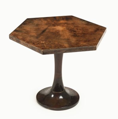 an image of a small table with a wooden top on a white background