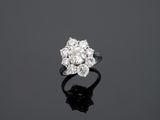 une bague à plusieurs diamants