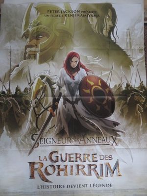 affiche française du film d'animation « La Guerre des Rohirims »