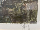 a picture of a giraffe standing in a fenced in area