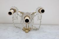Paire d'appliques en bronze ciselé et doré à décor de feuill… (photo 5)